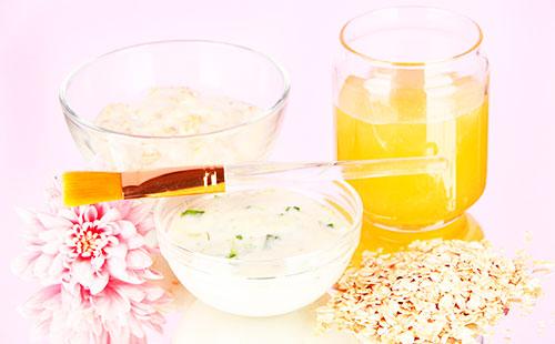 Маска с кефир и овесени ядки