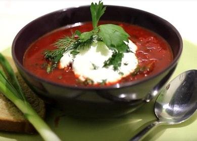 Готвене на вкусен борш по класическата рецепта със снимка.