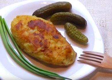 Вкусна рецепта за котлети от картофено пюре: гответе със стъпка по стъпка снимки.