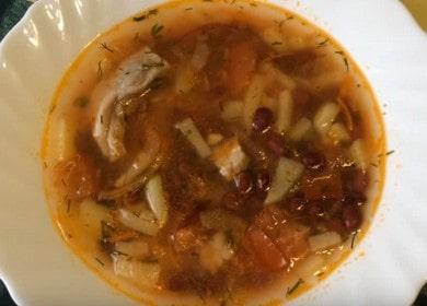 Готвене на вкусна супа с консервирани зърна по рецептата със стъпка по стъпка снимки.