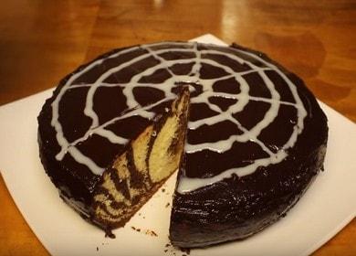 Вкусна торта Зебра в бавна готварска печка: рецепта със снимка.