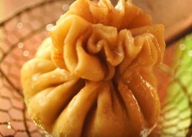 Готвене на вкусни пържени хинкали според рецептата със снимка.