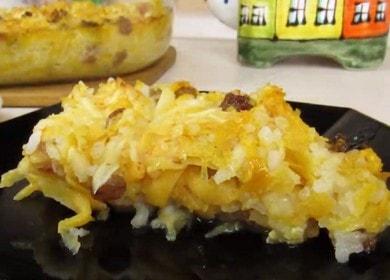 Проста и вкусна тиквена касерола: готвим според рецептата със стъпка по стъпка снимки.