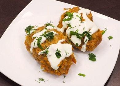 Гответе вкусни мързеливи зелеви рулца в бавна готварска печка според рецептата със снимка.