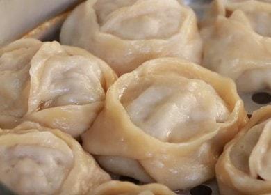 Най-вкусното манти: стъпка по стъпка рецепта за готвене със снимка.