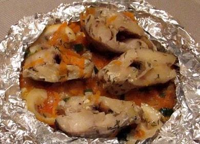 Мехлем, изпечен във фолио във фурната - вкусна диетична рецепта