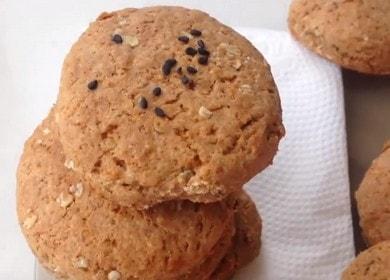 Готвим вкусни бисквитки с овесени ядки без захар според рецептата със стъпка по стъпка снимки.