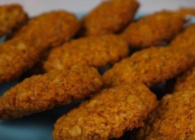 Приготвяме прости и вкусни овесени бисквитки без яйца според рецептата със снимка.