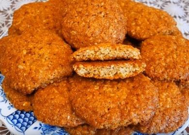 Готвене на вкусни овесени бисквитки на кефир: рецепта със стъпка по стъпка снимки.
