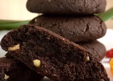 Готвене на вкусна и проста бисквита с какао според рецептата със снимка.