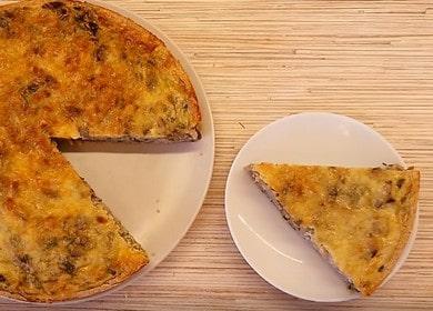 Готвим силен пай със зеле и гъби според рецептата със снимка.