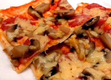 Как да научите как да приготвите вкусна пица от пита хляб