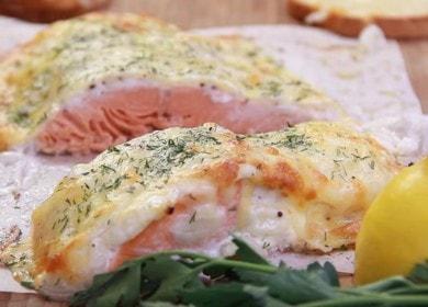 Вкусна сьомга във фурната: рецепта със стъпка по стъпка снимки.