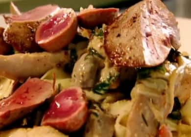 Fricassee заек по стъпка по стъпка рецепта със снимка