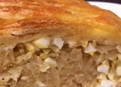 Рецептата за пай със зеле и яйце на фурна - бюджетна и много вкусна