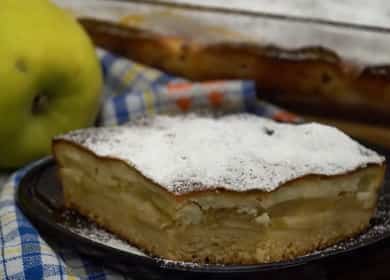 Трислоен пай с извара и ябълки - много вкусен и нежен