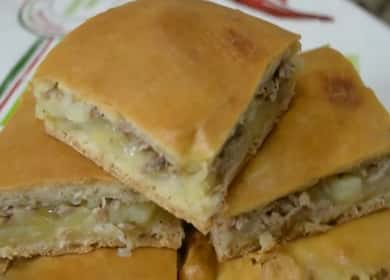 Торта с риба и картофи по стъпка по стъпка рецепта със снимка