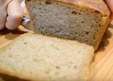 Приготвяме вкусен квасен хляб без мая по стъпка по стъпка рецепта със снимка.