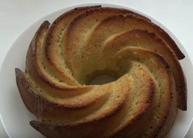 Приготвяме вкусен кекс на заквасена сметана по стъпка по стъпка рецепта със снимка.