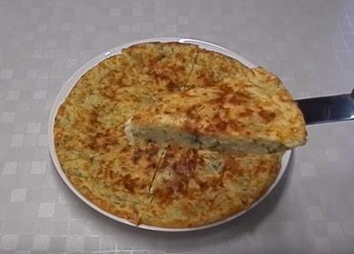Готвене на вкусни мързеливи качапури в тиган по стъпка по стъпка рецепта със снимка.