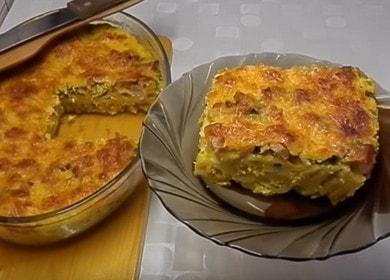 Печем макароните във фурната по стъпка по стъпка рецепта със снимка.