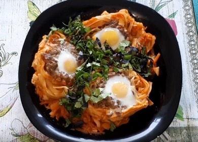 Вкусна вечеря - Тестени гнезда 🍝