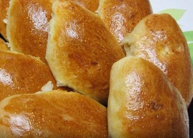 Приготвяме вкусни питки с извара във фурната по стъпка по стъпка рецепта със снимка.