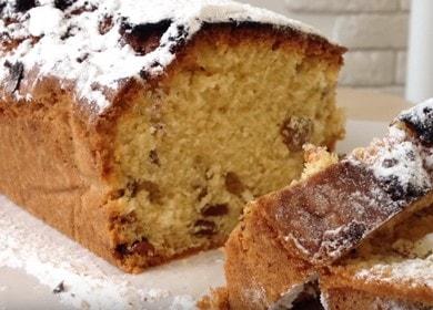 Вкусна рецепта за торта със стафиди във фурната: гответе със стъпка по стъпка снимки.