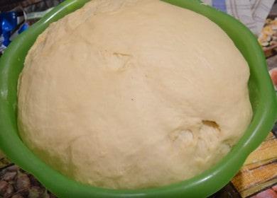 Приготвяме богато тесто с мая за пайове според рецептата със снимка.