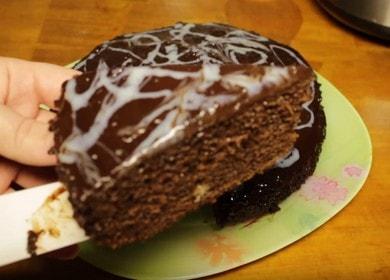 Готвене на вкусен шоколадов мъфин в бавна готварска печка по стъпка по стъпка рецепта със снимка.