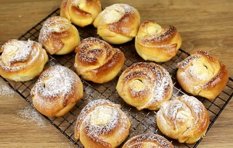 Булки с извара от мая с тесто: рецепта стъпка по стъпка със снимки