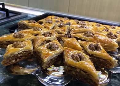 Баклава от бутер тесто по рецепта стъпка по стъпка със снимка