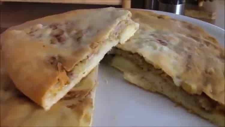 Хачапури с месо стъпка по стъпка рецепта със снимка