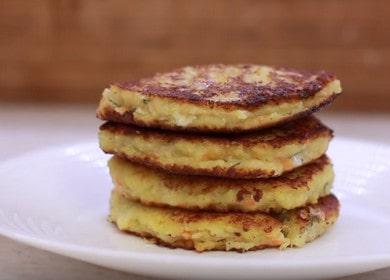 Приготвяме вкусни картофени палачинки със сирене по стъпка по стъпка рецепта със снимка.