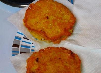 Готвене на вкусни палачинки със сирене по стъпка по стъпка рецепта със снимка.