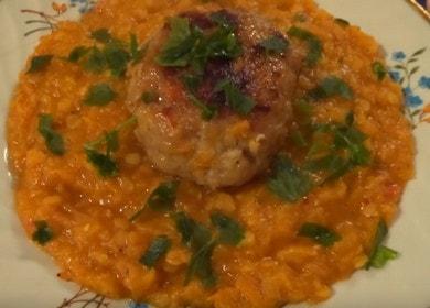 Вкусна червена леща: рецепта със стъпка по стъпка снимки.