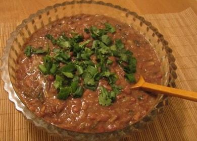 Готвене на вкусно бобо лобио по стъпка по стъпка рецепта със снимка.