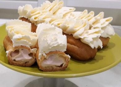 Вкусни и необичайни еклери с малинов крем 🍰
