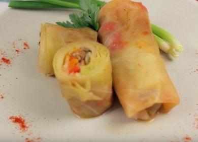 Приготвяме леки зеленчукови рулца по рецепта стъпка по стъпка със снимка.