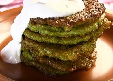 Приготвяме здравословни и вкусни палачинки от броколи по стъпка по стъпка рецепта със снимка.