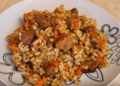 Как да научите как да готвите вкусен ечемичен пилаф с месо 🥩