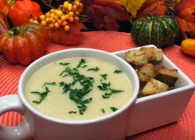 Приготвяме вкусно пюре от целина за супа по стъпка по стъпка рецепта със снимка.