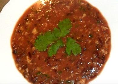 Приготвяме вкусна супа с червен боб по стъпка по стъпка рецепта със снимка.