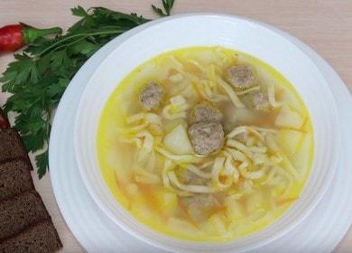 Супа с кюфтета и домашна юфка - оближете пръстите 🍲