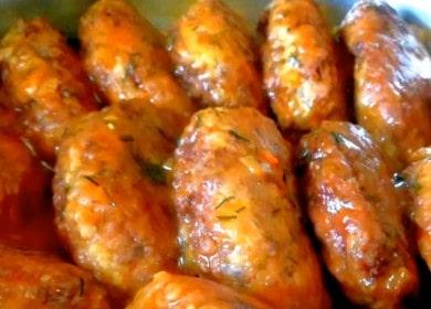 Приготвяме вкусни кюфтета с елда и ароматна сос по стъпка по стъпка рецепта със снимка.