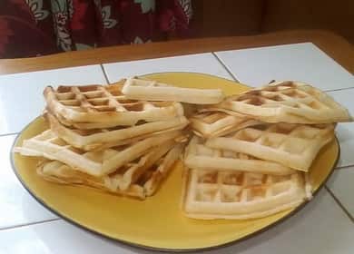 Виенски вафли върху кефир
