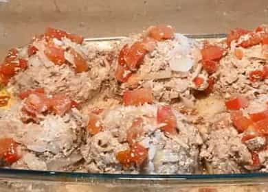 Мързеливи рулца със зелев ориз и кайма по рецепта стъпка по стъпка със снимка