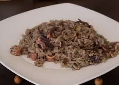 Готвене на ориз с калмари