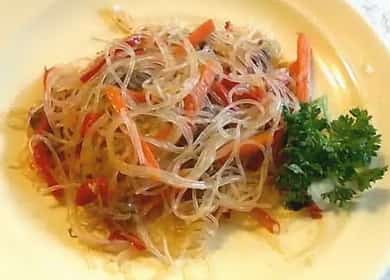 Фунчоза с телешко и зеленчуци - много вкусна и проста 🍜