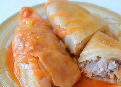 Сос за зелеви рулца по стъпка по стъпка рецепта със снимка